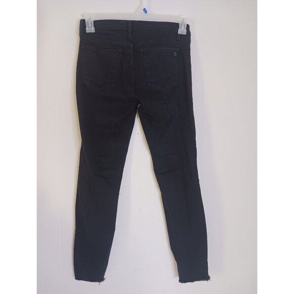 Black Orchard NOAH Ankle Fray Black Denim Jeans Women's Size 28x26 - Picture 3 of 8